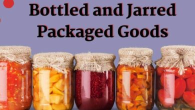 bottled and jarred packaged goods
