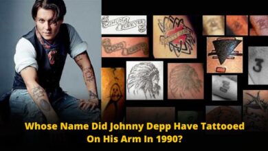 whose name did johnny depp have tattooed on his arm in 1990?