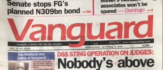 Vanguard Newspaper Nigeria